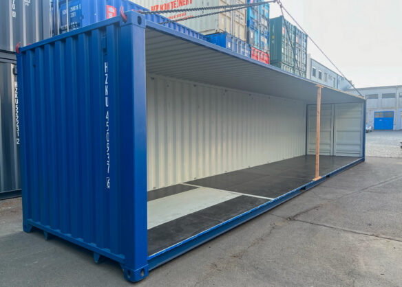 40′ container, with recessed side walls